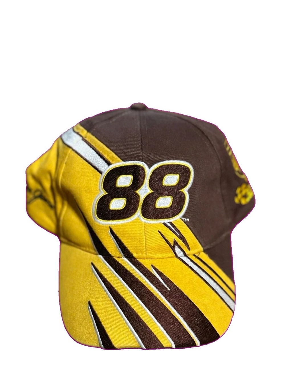 NASCAR 88 UPS Racing Cap Brown Yellow Dale Jarrett Signature UPS Shield New